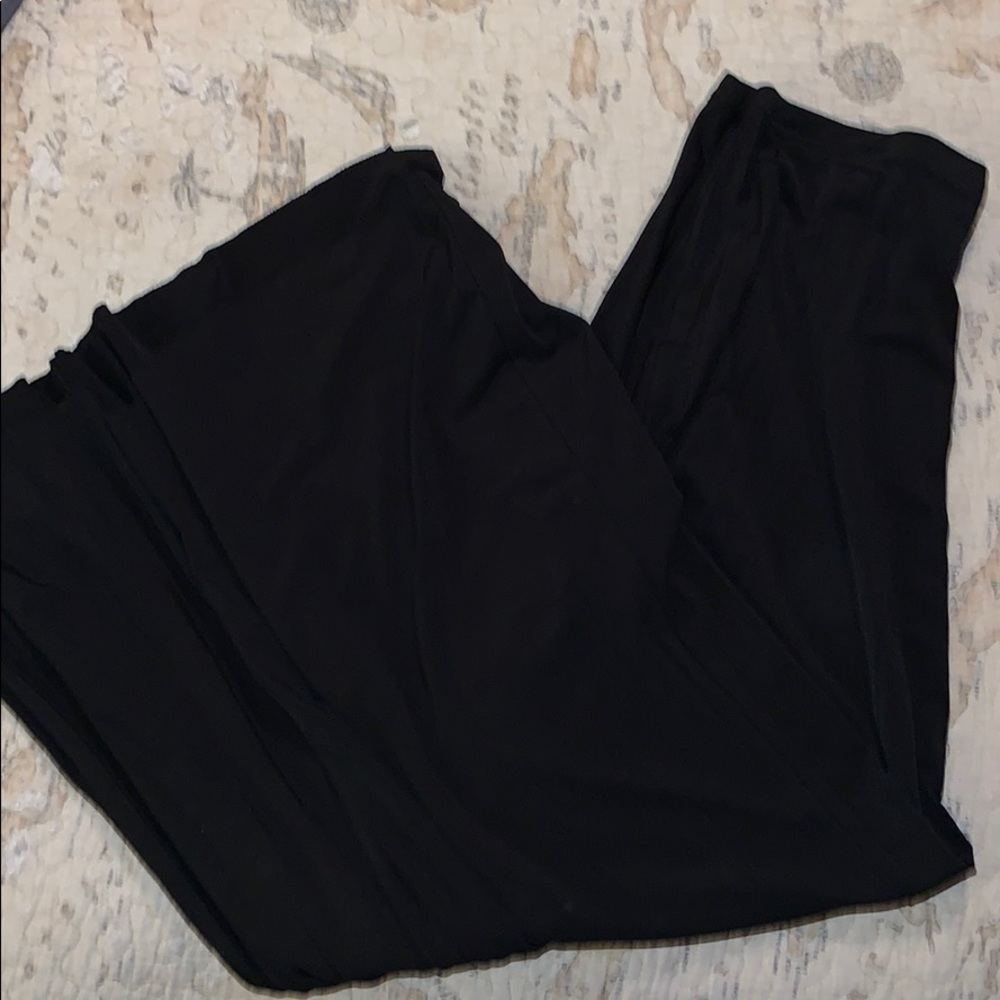 Dress Barn Maxi Black Flowing Skirt Size Small